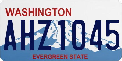 WA license plate AHZ1045