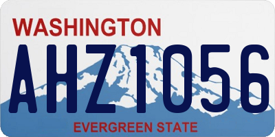 WA license plate AHZ1056