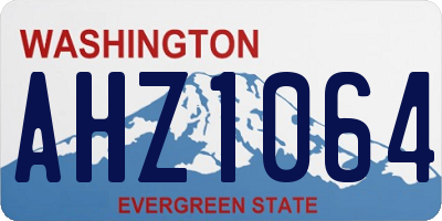 WA license plate AHZ1064