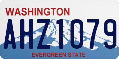 WA license plate AHZ1079