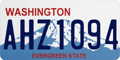WA license plate AHZ1094