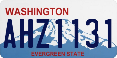 WA license plate AHZ1131