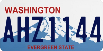 WA license plate AHZ1144
