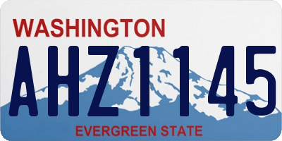 WA license plate AHZ1145