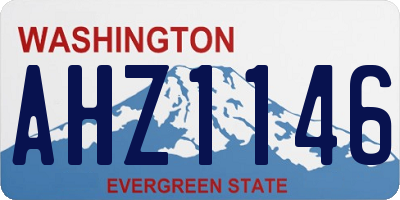 WA license plate AHZ1146