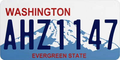 WA license plate AHZ1147
