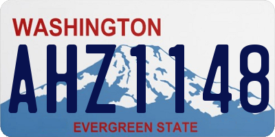 WA license plate AHZ1148