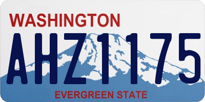 WA license plate AHZ1175