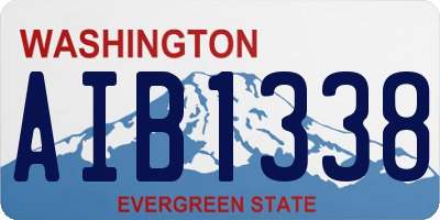 WA license plate AIB1338