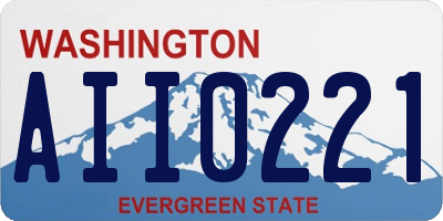 WA license plate AII0221