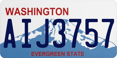 WA license plate AIJ3757