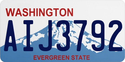 WA license plate AIJ3792
