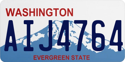WA license plate AIJ4764
