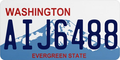 WA license plate AIJ6488
