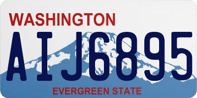 WA license plate AIJ6895