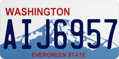 WA license plate AIJ6957