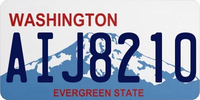 WA license plate AIJ8210