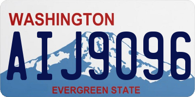 WA license plate AIJ9096