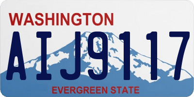 WA license plate AIJ9117