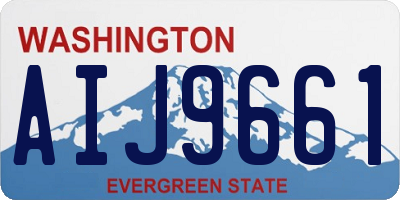 WA license plate AIJ9661