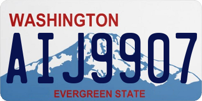 WA license plate AIJ9907