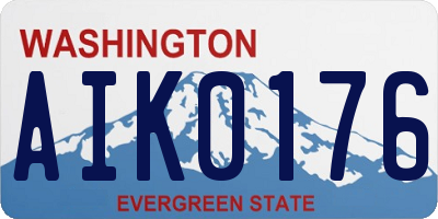 WA license plate AIK0176