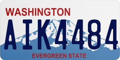 WA license plate AIK4484