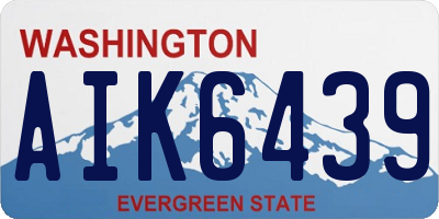WA license plate AIK6439