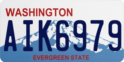 WA license plate AIK6979