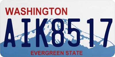WA license plate AIK8517