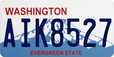 WA license plate AIK8527