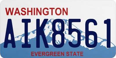WA license plate AIK8561