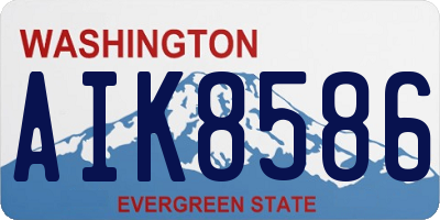 WA license plate AIK8586