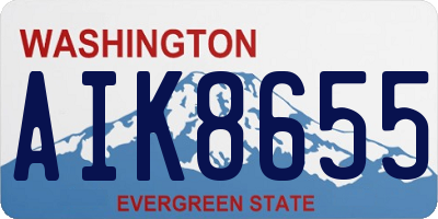 WA license plate AIK8655