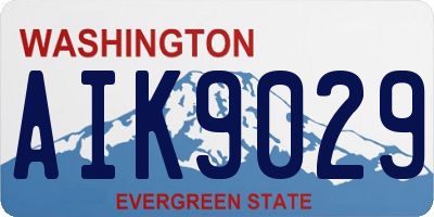WA license plate AIK9029