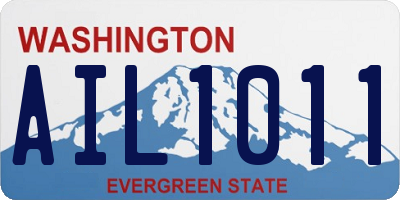 WA license plate AIL1011