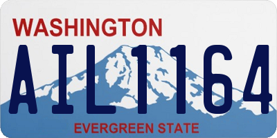 WA license plate AIL1164