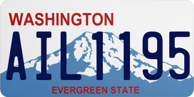WA license plate AIL1195