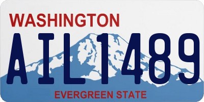 WA license plate AIL1489