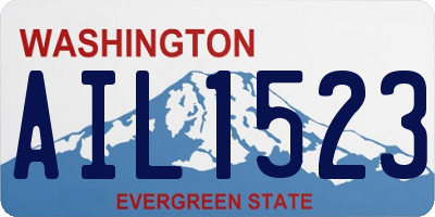 WA license plate AIL1523
