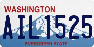 WA license plate AIL1525