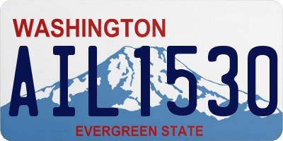WA license plate AIL1530