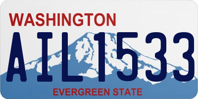 WA license plate AIL1533