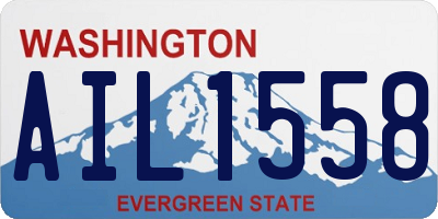 WA license plate AIL1558