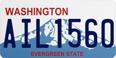 WA license plate AIL1560