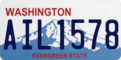 WA license plate AIL1578