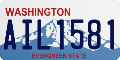 WA license plate AIL1581