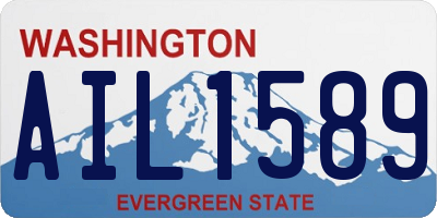 WA license plate AIL1589