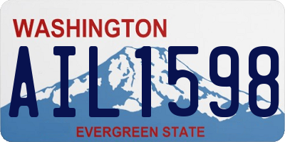 WA license plate AIL1598