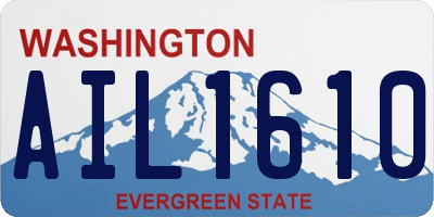 WA license plate AIL1610